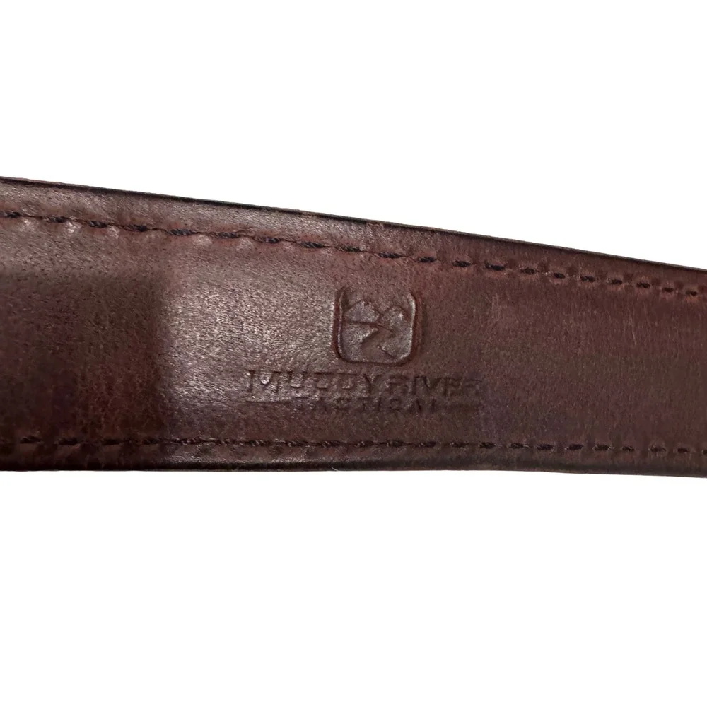 Muddy River Tactical Leather Belt Mens Sz40 Western Vintage  Distressed preloved